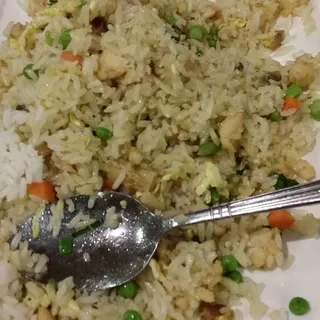 Diced Chicken with Salty Fish Fried Rice