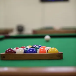 a pool table