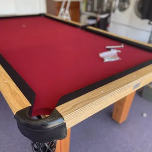 Pool table installation