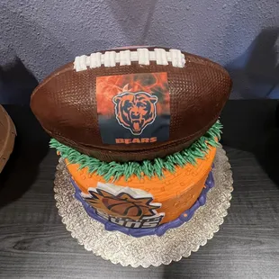 Chicago bears Phoenix suns cake