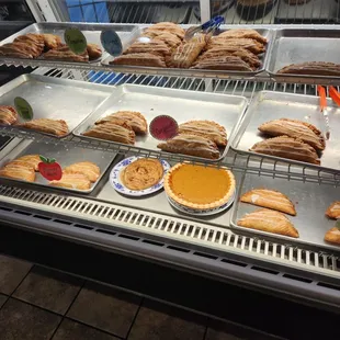 a variety of baked goods