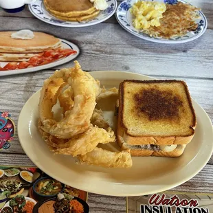 Patty Melt Combo with Onion Rings