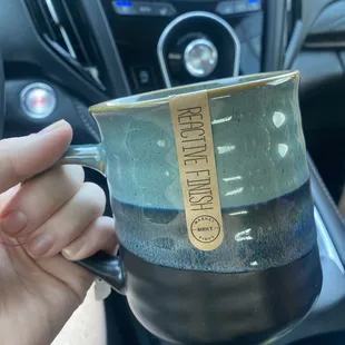 Coffee cup from gift area by register $5!