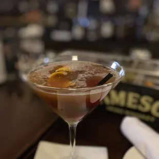 Blood and sand cocktail