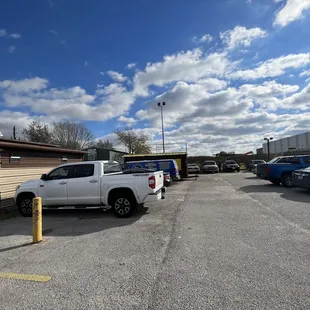 the parking lot