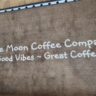 Welcome Mat, front entrance ...