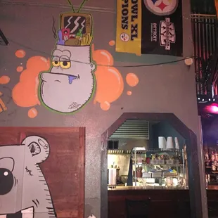 the interior of a restaurant