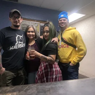 We were looking for the bathroom then we decided to strike a pose