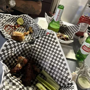 We got wings. And a meatball sub The sub was good the wings were ok