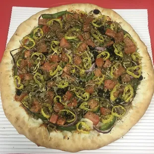 pizza, food