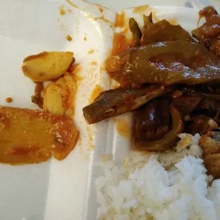 Only removed the garlic cloves and slice of fresh ginger from the delish pinakbet   9.22.21 .