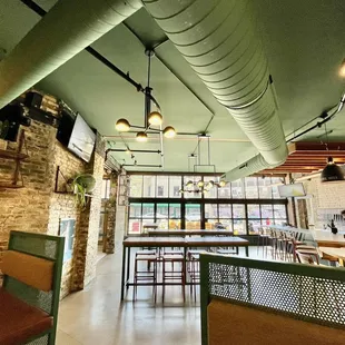 the interior of a restaurant