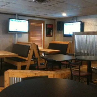 seating and tvs