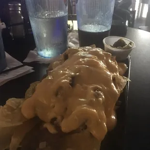 Philly cheese steak nachos