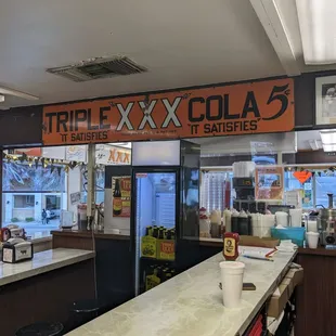 Inside Triple XXX Restaurant, West Lafayette