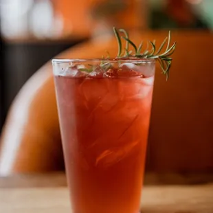 Mediterranean Sunset is one of our handcrafted limonadas infused with a rich pomegranate flavor