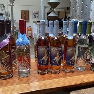 a selection of different types of spirits