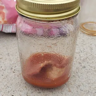 The bacon blood Mary actually has a piece of bacon in it!