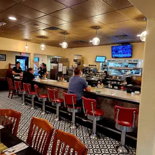 Oct 2022: The dining counter @ the back of the restaurant