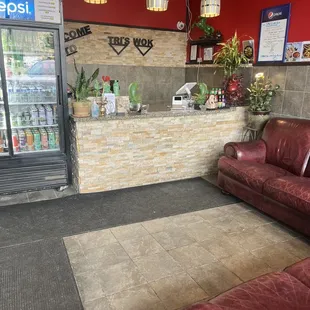 No seating inside