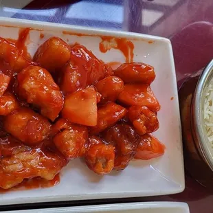 Sweet and sour chicken