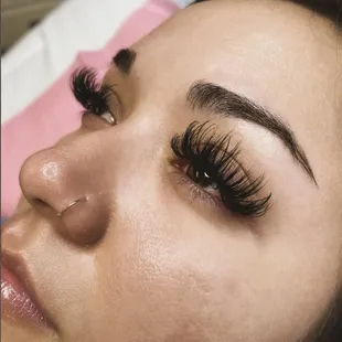 Long wispy volume for this beauty