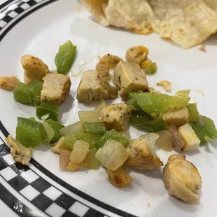 Chicken fajita wrap