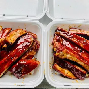 ribs, food, bbq ribs