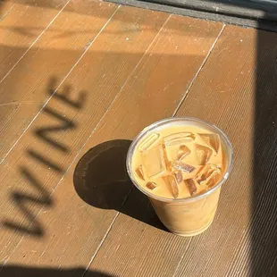 Iced dirty Chai