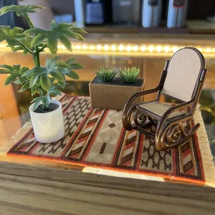 Cute decor at the cash register