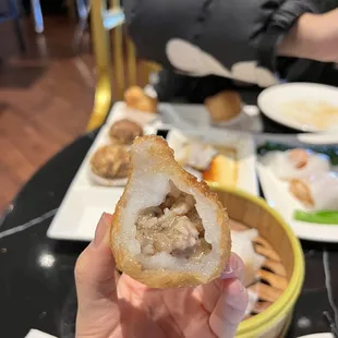 Deep fried pork dumpling