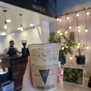 Iced Brown Sugar Oat Milk Latte