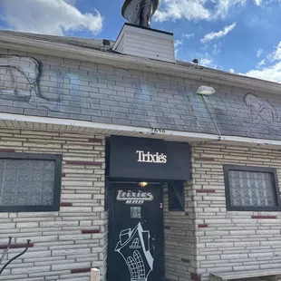 the front of the building