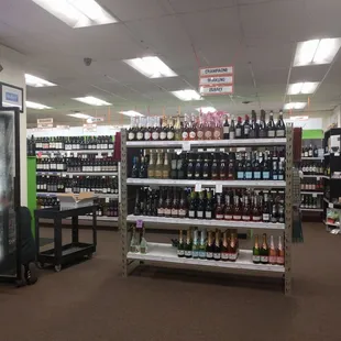 Extensive wine selection