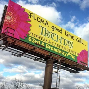 We're Fun! #floragoodtime Call us at (405)-848-3338 to place your order or better yet, stop by! What do you think of our new billboard?