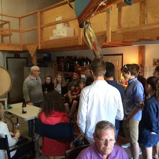 A tasting group from Stanford University School of Chemical Engineering.