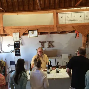 Marc pouring at the 2016 Release party