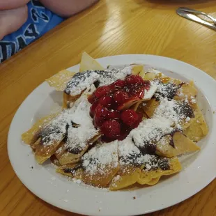 Cherry, fudge, caramel sopapilla!