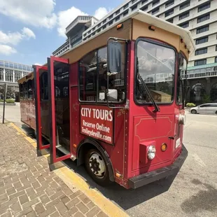 Trolley location was convenient