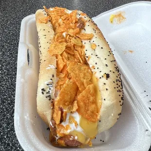 #7. Johnny Bravo Dog  So good!