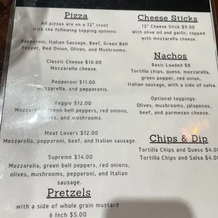 Menus