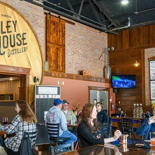 people sitting at the bar