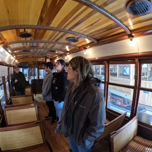 Restored trolley car