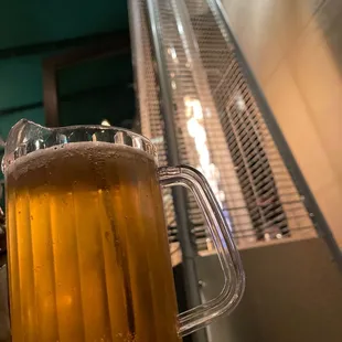 Outside seating when it's chilly