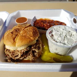 Pork BBQ Meal Deal (and a bag of chips..and a beverage)