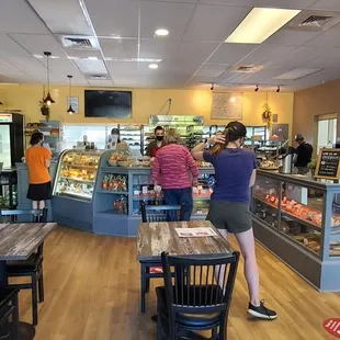 Customers and dining area.