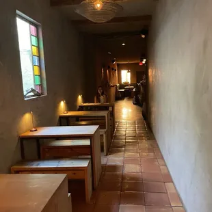 Just inside