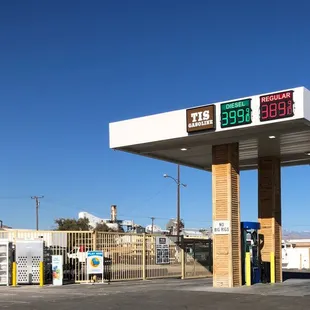 a gas station