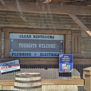 Restrooms were very clean