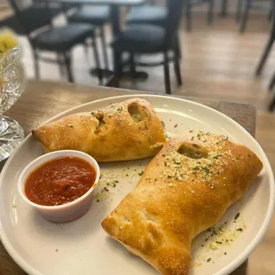 two pastries on a plate